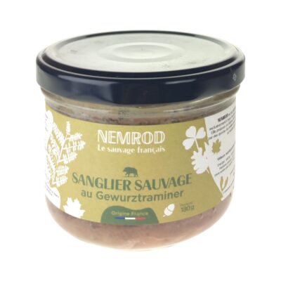 Terrine de Sanglier au Gewurztraminer 180g, Nemrod